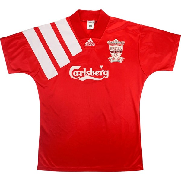 Tailandia Camiseta Liverpool Primera Equipación Retro 1992 1993 Rojo